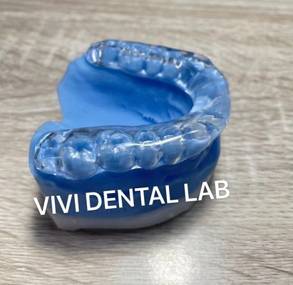 Protector bucal dental confortable y semi-duro con férula térmica acrílica sensible